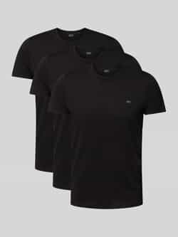 Diesel T-shirt met labelprint in een set van 3 stuks
