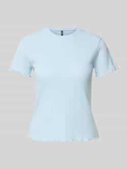 Pieces Regular fit T-shirt van katoenmix model 'FIA'