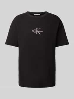 Calvin Klein Jeans Heren Herfst Winter Katoenen T-Shirt en Polo Black Heren