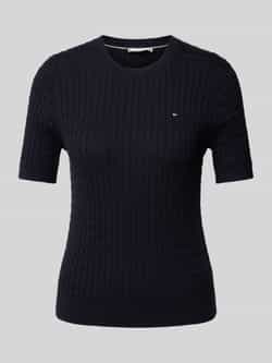 Tommy Hilfiger Trui met korte mouwen CO CABLE RWB C-NK SS SWT