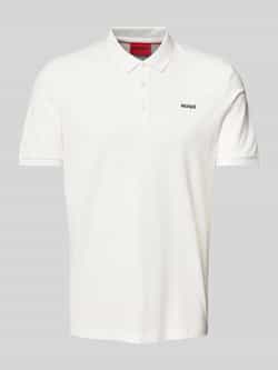 HUGO Poloshirt met labelprint model 'Donos'