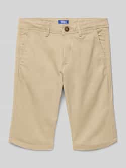 Jack & jones JUNIOR chino bermuda JJIBOWIE beige Korte broek Jongens Stretchkatoen 146