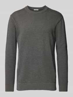 Knowledge Cotton Apparel Gebreide pullover met structuurmotief model 'VAGN'