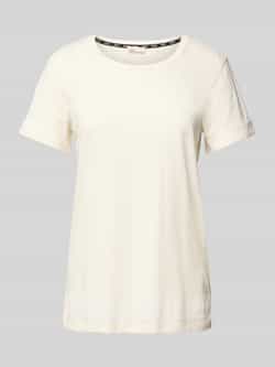 LIU JO SPORT T-shirt met geribde ronde hals