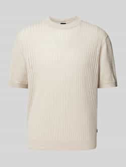 Boss Orange Oversized T-shirt van linnenmix model 'Ajordino'