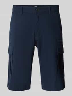 S.Oliver BLACK LABEL Relaxed fit cargobermuda van een mix van katoen en elastaan