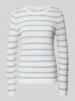 Vila Trui met ronde hals VIDALO O-NECK L S STRIPE KNIT TOP- NOOS
