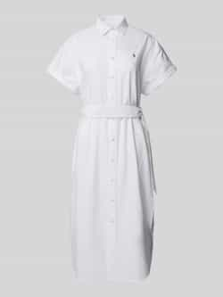 Polo Ralph Lauren Klassieke Oxford Riemjurk White Dames