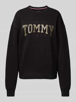 Tommy Jeans Sweatshirt met statementstitching en ronde hals