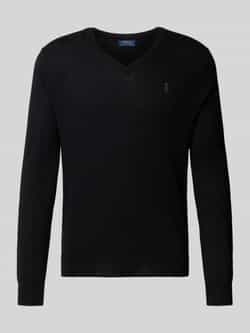 Polo Ralph Lauren Gebreide pullover van merinowol met V-hals