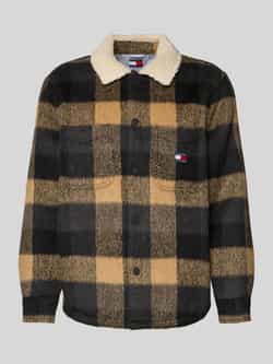 Tommy Jeans Oversized overhemdjack met teddyfleece