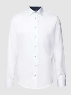 Seidensticker Shirt met lange mouwen en logoprint model 'Linked'