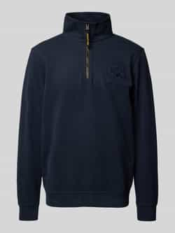 PME Legend Half Zip Pullover in Zacht Terry Blue Heren