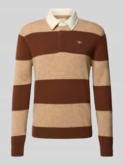 Gant Gebreide pullover met labelstitching