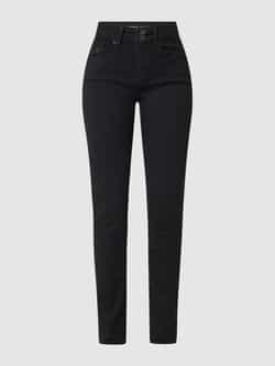 Garcia Curved slim fit high waist jeans met stretch model 'Caro'