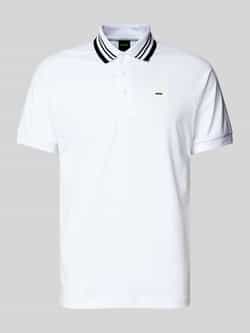 BOSS Green Regular fit poloshirt met labelbadge model 'Paddy'