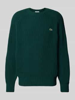 Lacoste Groene Trui Zuivere Lijnen Geborduurde Krokodil Green Heren