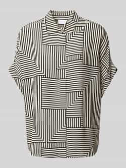 Jake*s Collection Overhemdblouse met blinde knoopsluiting