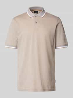 Bugatti Poloshirt met labeldetail