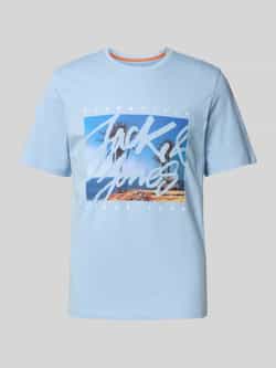 Jack & Jones PlusSize Shirt met print JJCOLTON PHOTOPRINT TEE SS CREW NE PLS