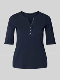 Betty Barclay Geblokt Basic Shirt Blue Dames