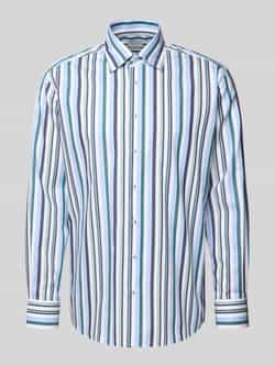 Eterna Regular fit zakelijk overhemd van katoen met kentkraag