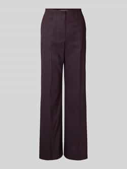 RAFFAELLO ROSSI Straight leg stoffen broek met persplooien model 'ANAIS'