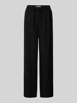Review Relaxed fit stoffen broek met elastische band