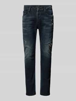 ELIAS RUMELIS Tapered fit jeans in destroyed-look model 'Noel'