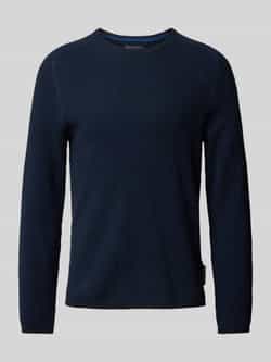 Marc O'Polo Regular fit pullover in een katoenmix met structuur
