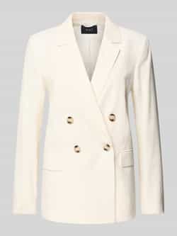 Oui Blazer van viscosemix met klepzakken en reverskraag