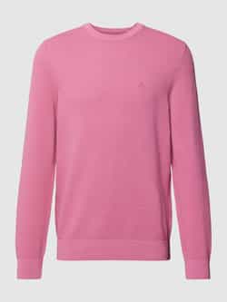 MARC O POLO Gebreide pullover met labelstitching