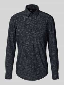 Boss Slim fit zakelijk overhemd met elastisch performancemateriaal model 'HANK'