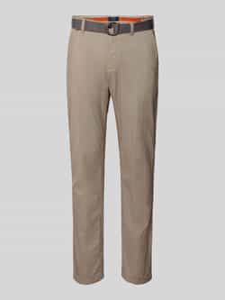 MCNEAL Slim fit broek met riem
