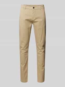 lindbergh Slim fit chino met achterzakken