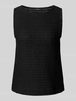 Opus Regular fit top van katoenmix model 'Idali'