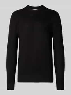 Casual friday Regular fit gebreide pullover met ronde hals model 'Heine'