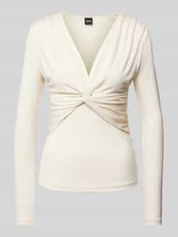 Boss Shirt met lange mouwen van viscosemix model 'Eulori'