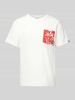 Replay Gedrukt katoenen T-shirt met korte mouwen White Heren