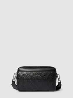 Calvin Klein Zwarte Polyester Schoudertas met Rits Black Dames