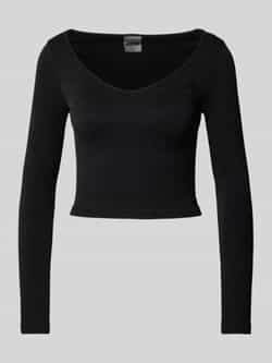 Guess Activewear Kort shirt met lange mouwen en V-hals