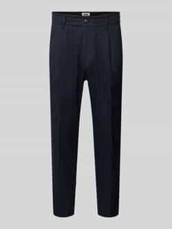 drykorn Tapered fit bandplooibroek met elastische band model 'CHASY'