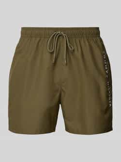 Tommy Hilfiger Swimwear Zwemshort MEDIUM DRAWSTRING met logoborduring op de heup