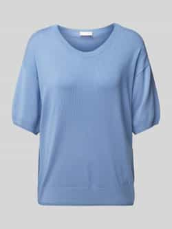 Liu Jo White Gebreide pullover met ronde hals