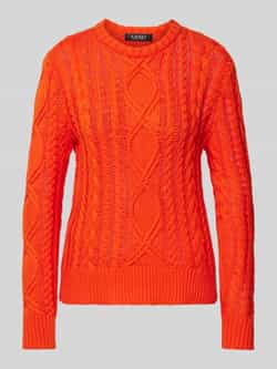 Lauren Ralph Lauren Gebreide pullover met ribboorden model 'HILVAITE'