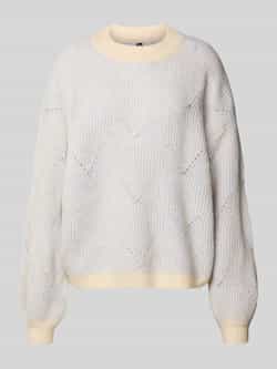 Pieces Comfort fit gebreide pullover met wol model 'JENNA'