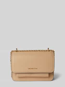 MICHAEL Kors Schoudertas van leer met labelapplicatie model 'CLAIRE'