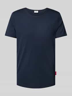 JOOP! JEANS T-shirt met geribde ronde hals model 'Caspian'
