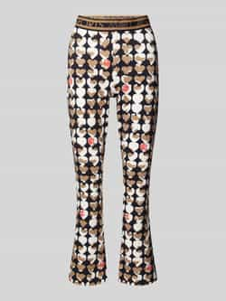 Marc Cain Frederica Easykick Broek Heartbreaker Print Multicolor Dames