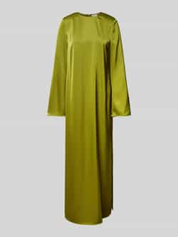 Jake*s Collection Maxi-jurk van satijn met ronde hals